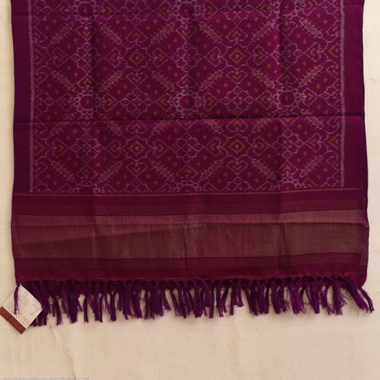 shop Handwoven Woolen Patola Shawl ~ Diamond Design