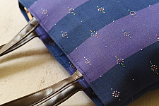 Dots & weaves ~ Tangaliya Shoulder Bag - Blue & Purple