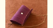 shop handwoven cotton tangaliya purse Purple