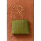 shop handwoven cotton tangaliya purse / Clutch  - Mehndi Green 