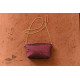 shop handwoven cotton Tangaliya Maroon Purse