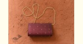 shop handwoven cotton tangaliya purse / Clutch Maroon