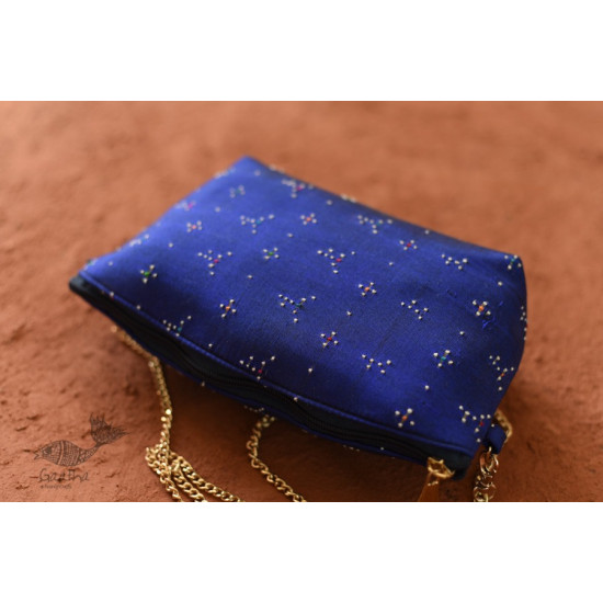 shop handwoven cotton tangaliya purse / Clutch