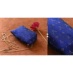 Dots & weaves ✣ Tangaliya Blue Sling Bag
