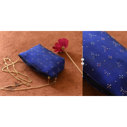 Dots & weaves ✣ Tangaliya Blue Sling Bag