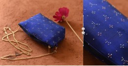 Dots & weaves ✣ Tangaliya Blue Sling Bag