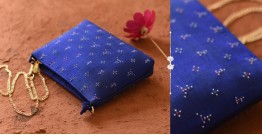 Dots & weaves ✣ Tangaliya Sling Bag - Royal Blue