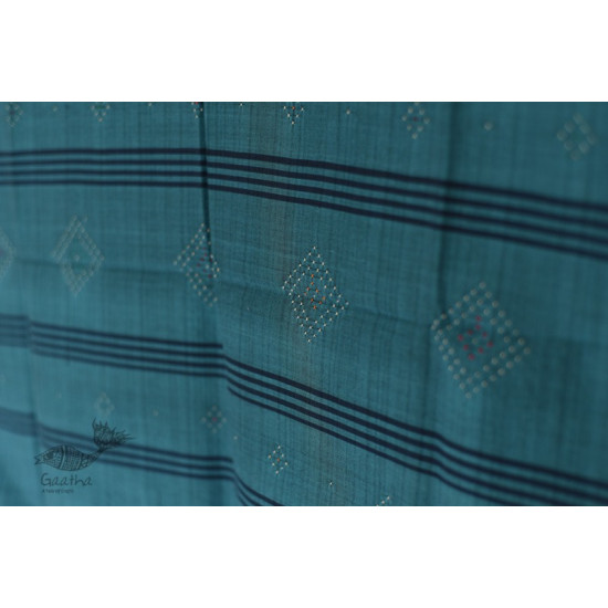 shop Handwoven Tangaliya Cotton Blue dupatta