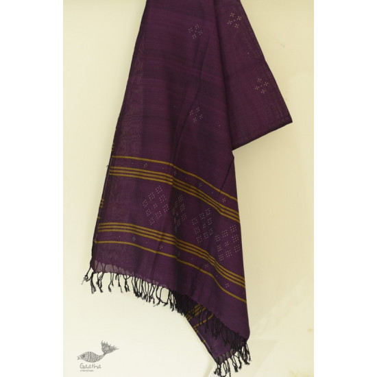 shop Handwoven Tangaliya Cotton Purple dupatta