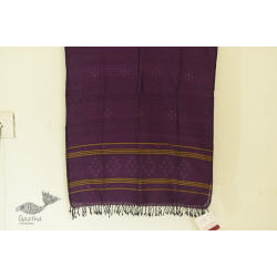 Gulmohar . गुलमोहर - Handwoven Tangaliya Cotton Dupatta - Purple