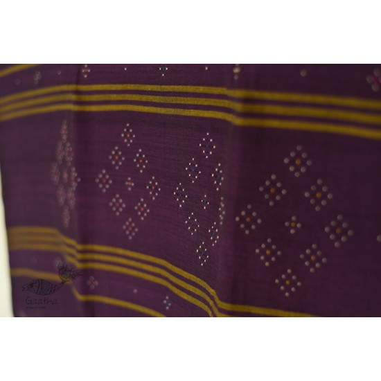 shop Handwoven Tangaliya Cotton Purple dupatta