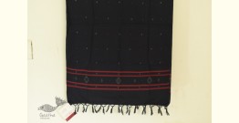Gulmohar . गुलमोहर - Handwoven Tangaliya Cotton Dupatta - Black