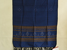 Gulmohar . गुलमोहर | Tangaliya ⁂ Cotton Stole - Blue