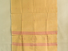 Gulmohar . गुलमोहर | Tangaliya Woven Cotton Stole - Peach
