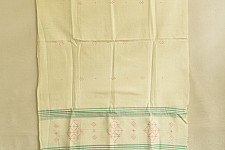 Gulmohar . गुलमोहर | Tangaliya Weaving ⁂ Cotton Stole - off White