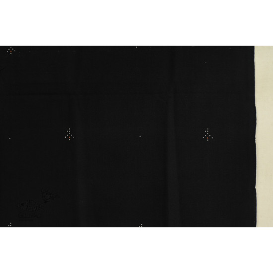 shop Tangaliya Woven Cotton Stole - Black