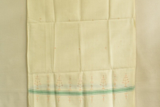 Gulmohar . गुलमोहर | Tangaliya Weaving ⁂ Cotton Stole - White