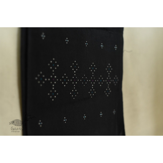 shop tangaliya cotton Scarf  Black