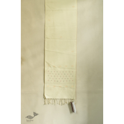 Gulmohar . गुलमोहर | Tangaliya ⁂ Cotton Scarf - Off White