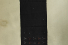 Gulmohar . गुलमोहर | Tangaliya ⁂ Cotton Scarf - Carbon Black