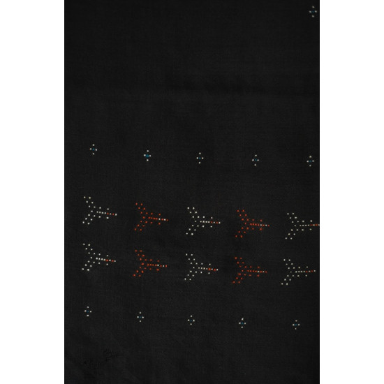 shop tangaliya cotton Scarf  - Carbon Black