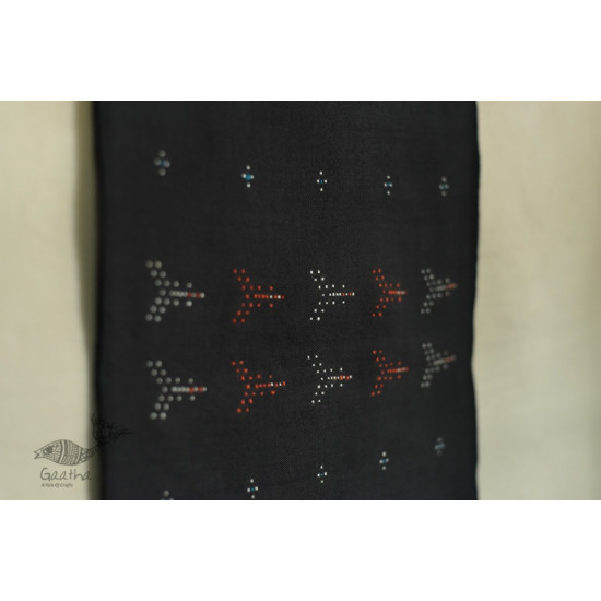 shop tangaliya cotton Scarf  - Carbon Black