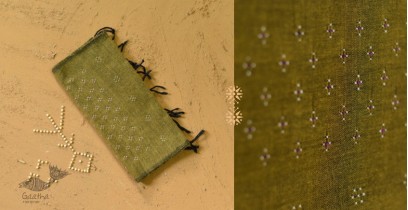 Gulmohar . गुलमोहर | Tangaliya ⁂ Cotton Scarf - Green
