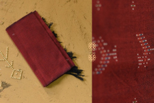 Gulmohar . गुलमोहर | Tangaliya ⁂ Cotton Scarf - Maroon