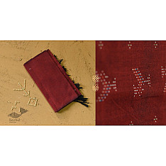 Gulmohar . गुलमोहर | Tangaliya ⁂ Cotton Scarf - Maroon