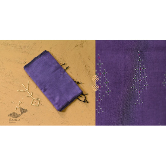 shop tangaliya cotton purple Scarf 