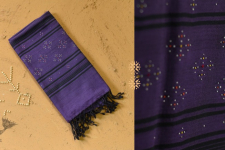 Gulmohar . गुलमोहर | Tangaliya ⁂ Cotton Stole - Purple