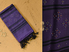Gulmohar . गुलमोहर | Tangaliya ⁂ Cotton Stole - Purple