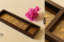 Joyance | Patola Silk ~ Golden Serving Tray