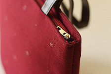 Dots & weaves ~ Tangaliya Purse / Shoulder Bag | Deep Red