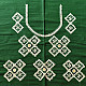 Embroidered Blouse Piece ( Unstitched )  - Green (Cotton Silk Fabric)