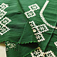 Embroidered Blouse Piece ( Unstitched )  - Green (Cotton Silk Fabric)