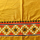 Embroidered Cotton Silk Blouse Piece ( Unstitched ) - Yellow