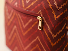Dots & weaves ~ Patola Hand Bag  | Maroon