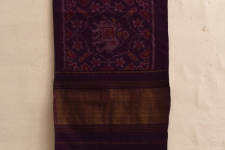 Vasant . वसंत ~ Woolen Patola Muffler ~ Purple