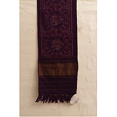 Vasant . वसंत ~ Woolen Patola Muffler ~ Purple