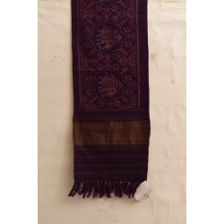 Vasant . वसंत ~ Woolen Patola Muffler ~ Purple