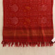 shop Handwoven Woolen Ikat Patola Shawl - Red