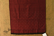 Handloom Cotton | Tangaliya Pant Material - Maroon