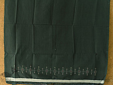 Handwoven Cotton | Tangaliya Pant Material - Dark Green