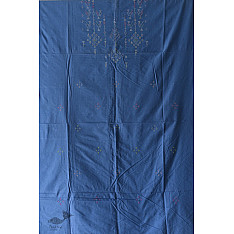 Handloom Cotton | Tangaliya Kurti Material - Blue