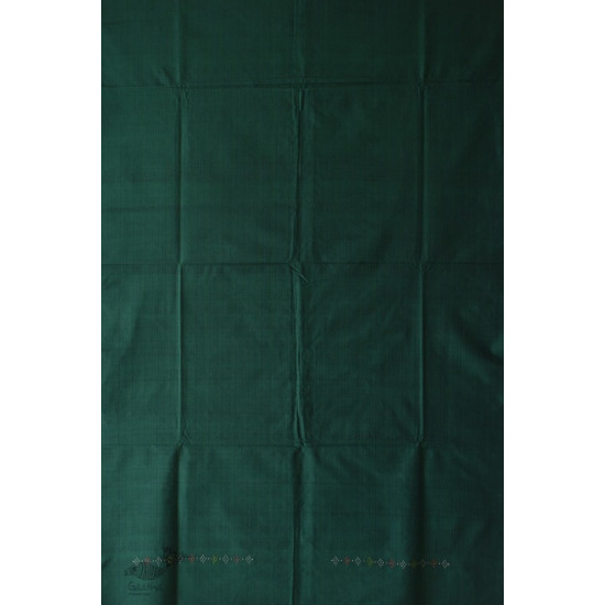 shop Cotton Tangaliya kurti Material  - Dark Green