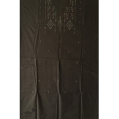 Handloom Cotton | Tangaliya Kurti Black Material - Sparrow Motif