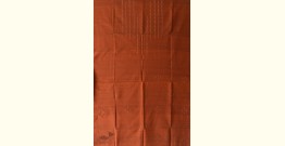 Handloom Cotton | Tangaliya Kurti Material - Rust