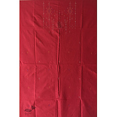 Handloom Cotton | Tangaliya Kurti Material - Magenta 