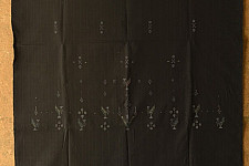 Handloom Cotton | Tangaliya Kurta Fabric - Black